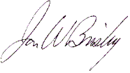 Jon W. Brisby signature